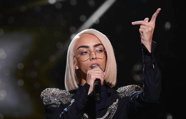 Bilal Hassani lors d'une prestation en janvier