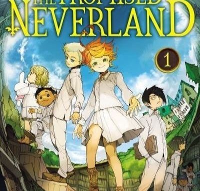 The Promised Neverland La couverture officielle du manga The Promised Neverland