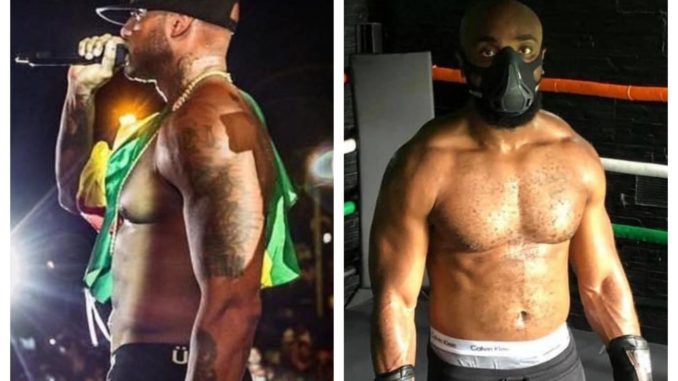 Booba contre Kaaris Photo montage de Booba (à gauche) et Kaaris (à droite)